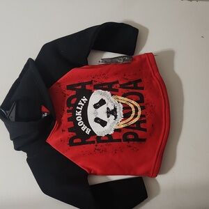 Black Lacquer Boys ' Brooklyn Panda' Pullover Hoodie